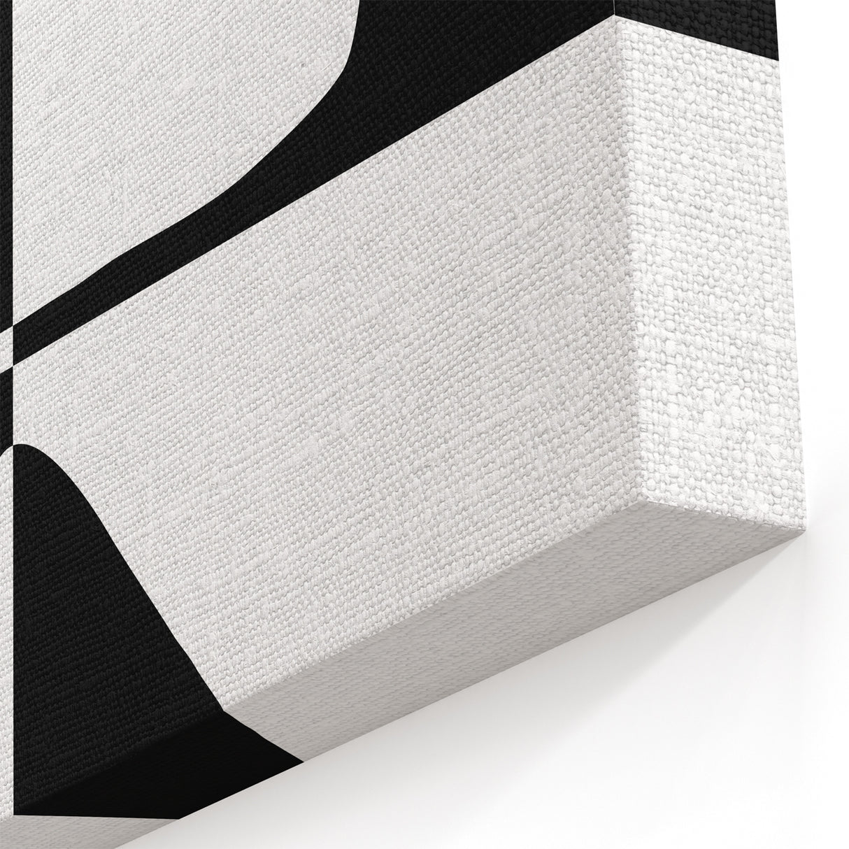 Minimalist Black and White Abstract Wall Art - Geometric Print