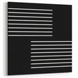 Minimalist Black and White Abstract Wall Art - Linear Geometric Print