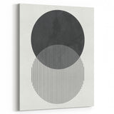 Modern Abstract Wall Art – Minimalist Geometric Black & White Print