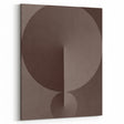 Minimalist Abstract Paintings – Earthy Geometric Brown Art