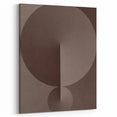 Minimalist Abstract Paintings – Earthy Geometric Brown Art