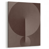 Minimalist Abstract Paintings – Earthy Geometric Brown Art