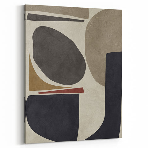 Contemporary Canvas Prints – Earthy Abstract Geometric Art