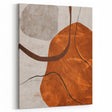 Modern Abstract Wall Art – Earthy Rustic Geometric Canvas