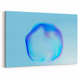 Minimalist Abstract Art – Fluid Blue Modern Wall Decor