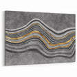 Contemporary Canvas Print - Gold & Gray Geometric Abstract Art
