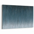Large Modern Art Piece - Dark Blue & Gold Abstract Print