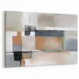 Modern Art Prints - Beige and Gray Geometric Abstract Canvas