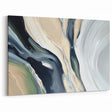Large Modern Art Piece - Beige and Black Abstract Canvas