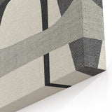 Minimalist Wall Decor - Black and Gray Geometric Print