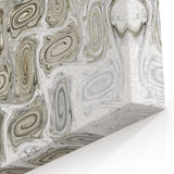 Minimalist Wall Décor - Black, White & Silver Abstract Print