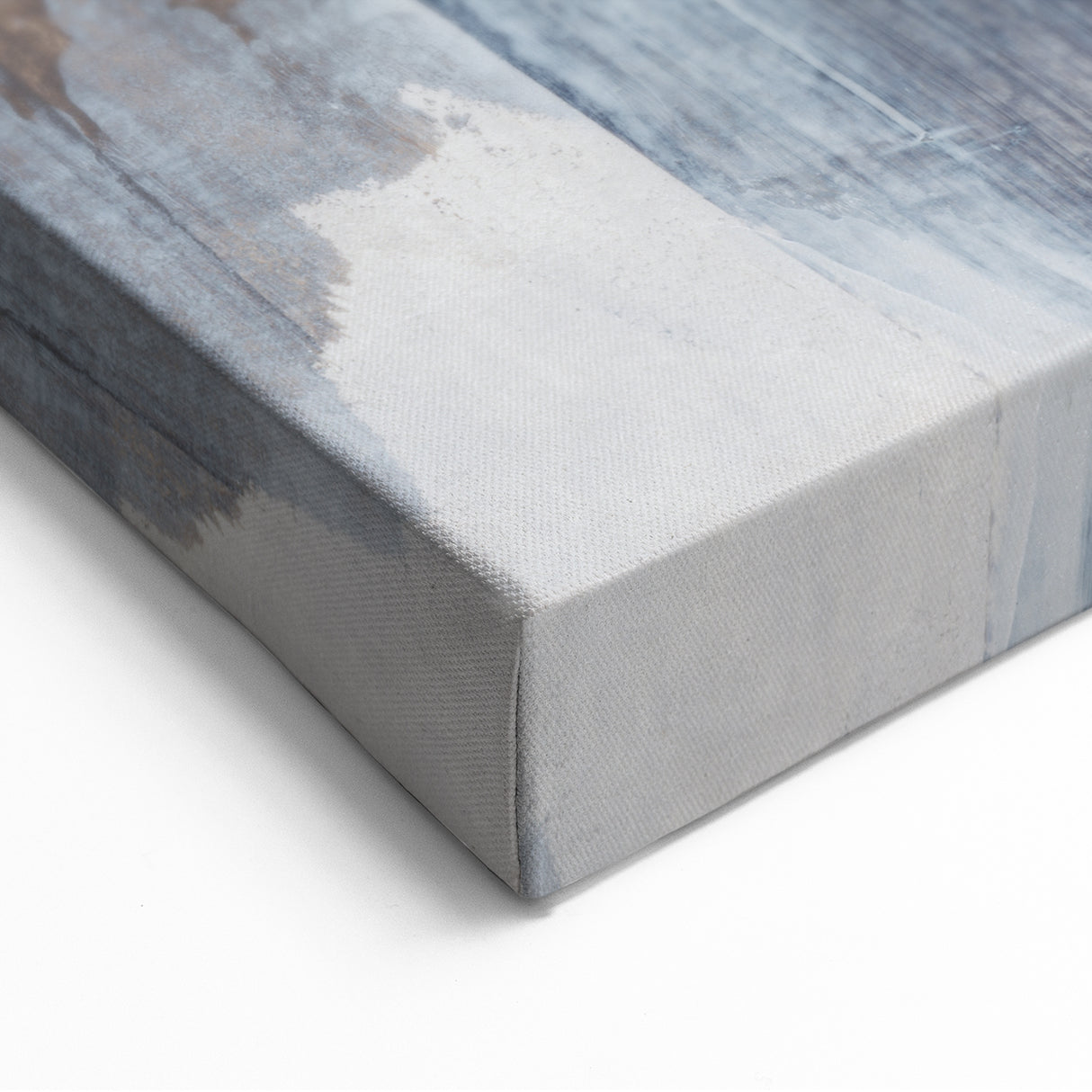 Earthen Harmony Abstracts - Neutral Blue & Gray Abstract Wall Art