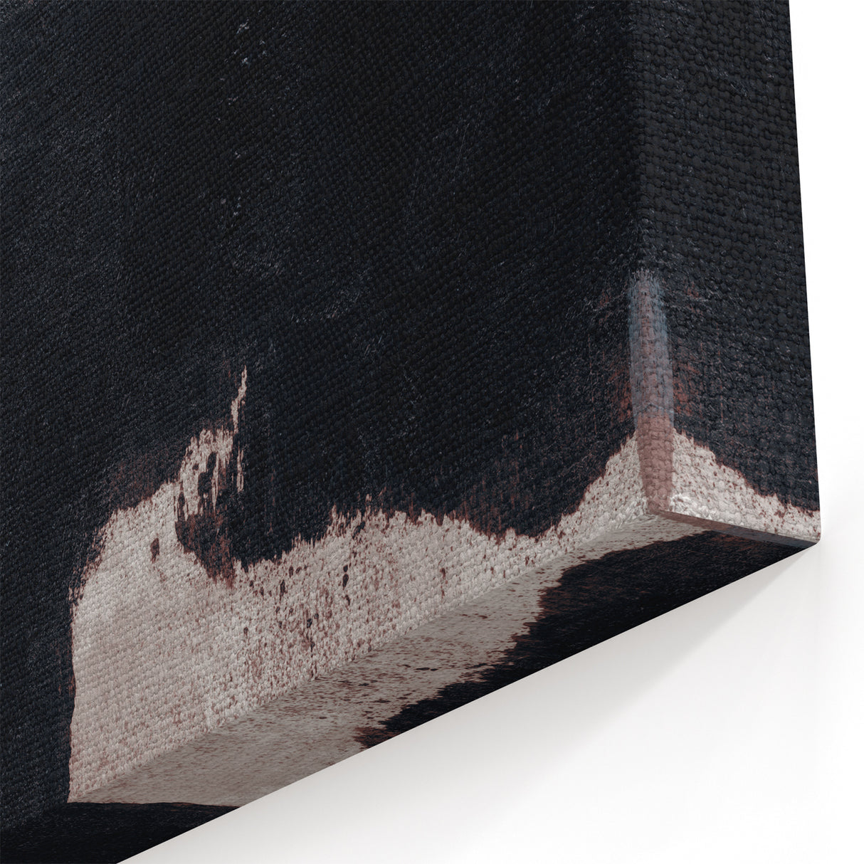 Earthen Harmony Abstracts - Bold Black & Brown Abstract Wall Art