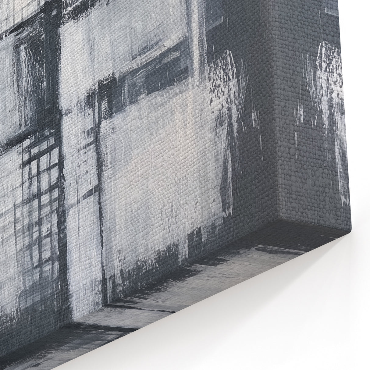 Minimalist Wall Décor - Black & White Abstract Geometric Print