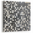 Abstract Art for Sale - Black & White Textured Geometric Print