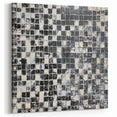 Abstract Art for Sale - Black & White Textured Geometric Print