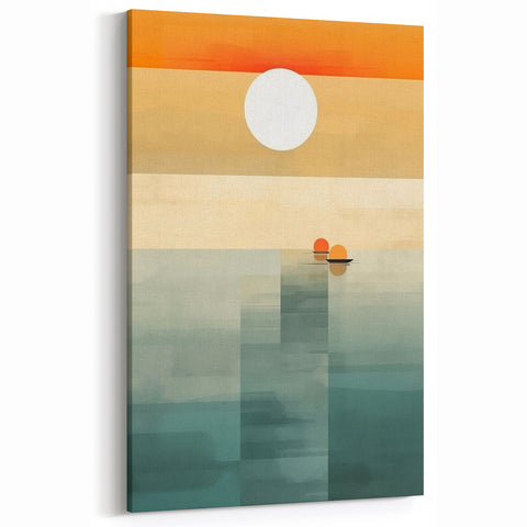 Serene Sunset Wall Art – Tranquil Nature Canvas Prints