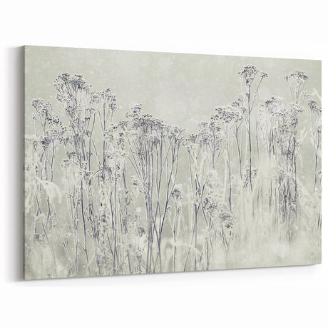 Winter Wonderland Wall Art – Frosted Floral Serenity
