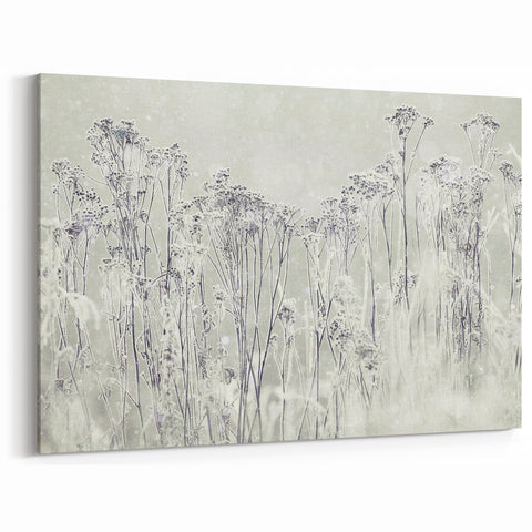 Winter Wonderland Wall Art – Frosted Floral Serenity