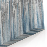 Zen Garden Wall Art – Calming Blue & White Abstract Print