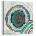 Serene Landscape Photography Prints – Abstract Green Geode Art