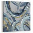 Calming Landscape Acrylic Prints – Navy & Gold Abstract Art
