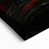 Luxury Black & Red Abstract Painting – Bold Modern Wall Art