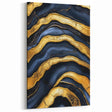 High-End Abstract Wall Decor – Navy Blue & Gold Luxury Print