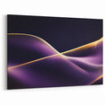 High-End Abstract Canvas Prints – Plum & Gold Luxury Wall Art