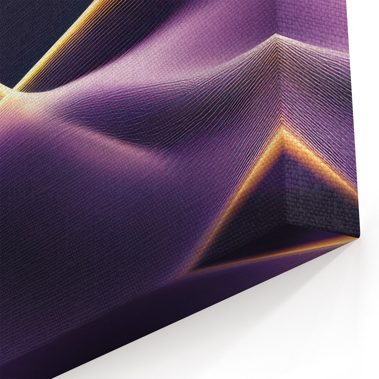 High-End Abstract Canvas Prints – Plum & Gold Luxury Wall Art
