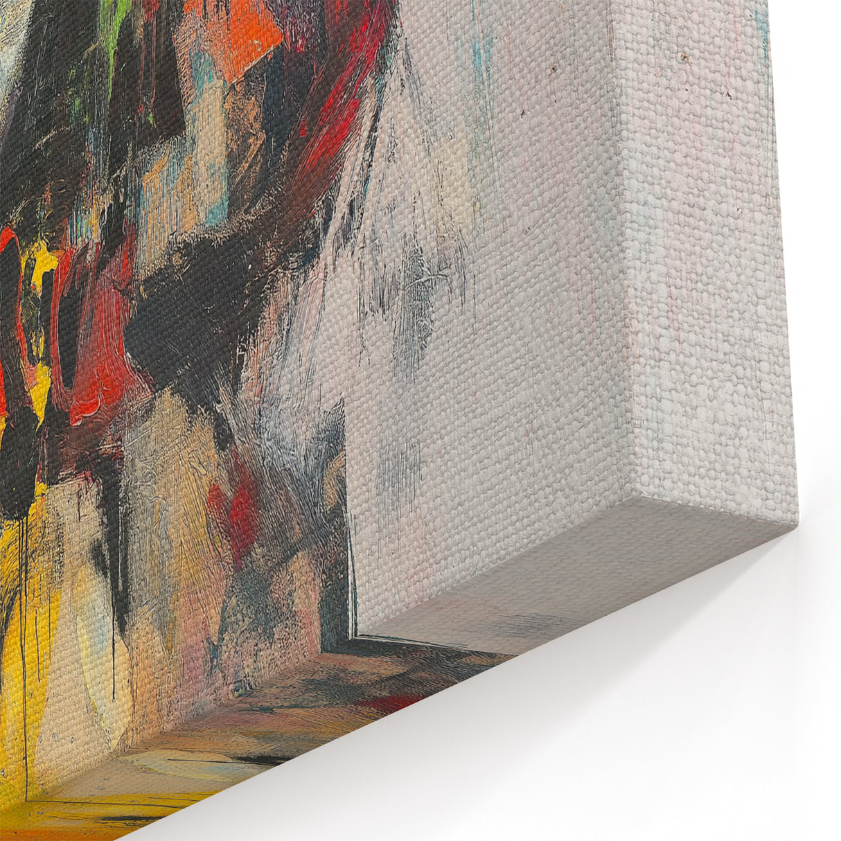 Large Abstract Expressionist Wall Art – Modern Colorful Canvas Print