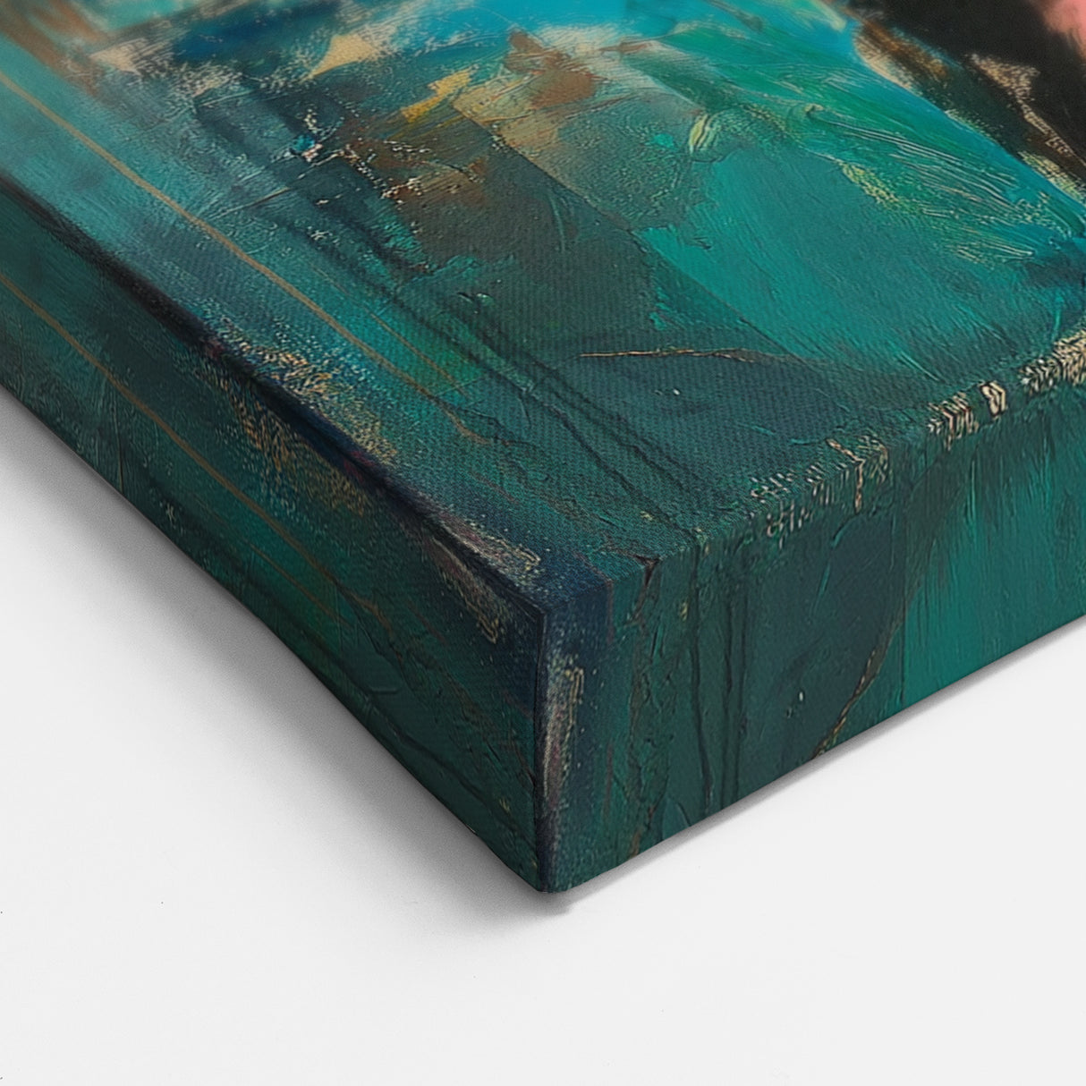 Large Abstract Expressionist Wall Art – Modern Colorful Canvas Print