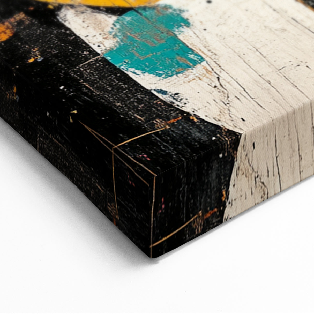 Modern Abstract Expressionist Wall Art – Geometric Canvas Print