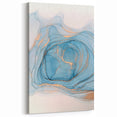 Premium Abstract Art Pieces – Sky Blue & Gold Luxury Canvas