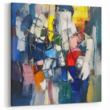 Dynamic Abstract Expressionist Wall Art – Textured Canvas Print