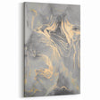 Contemporary Luxury Abstract Paintings – Gray & Gold Canvas