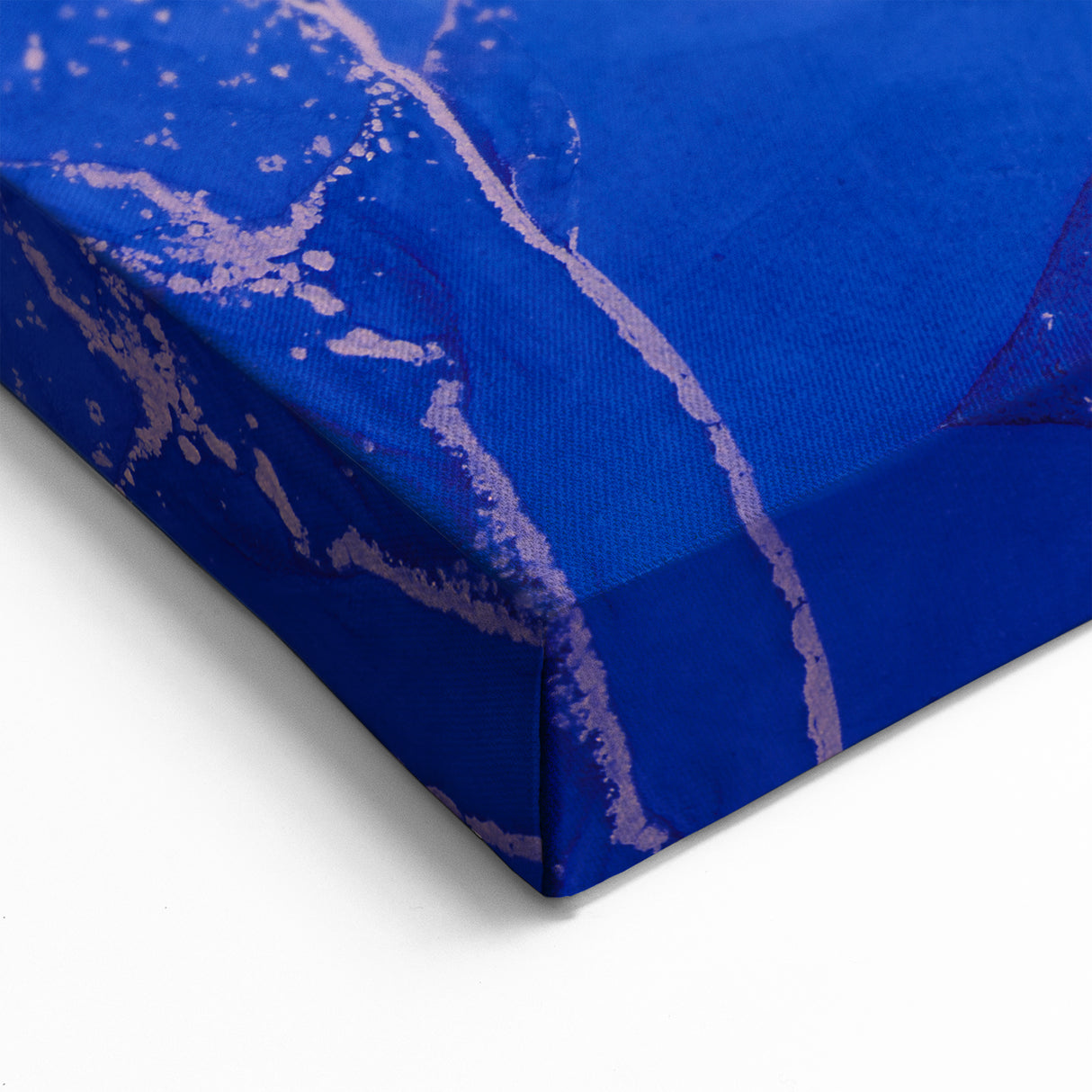 Upscale Abstract Art Collection – Royal Blue & Gold Canvas