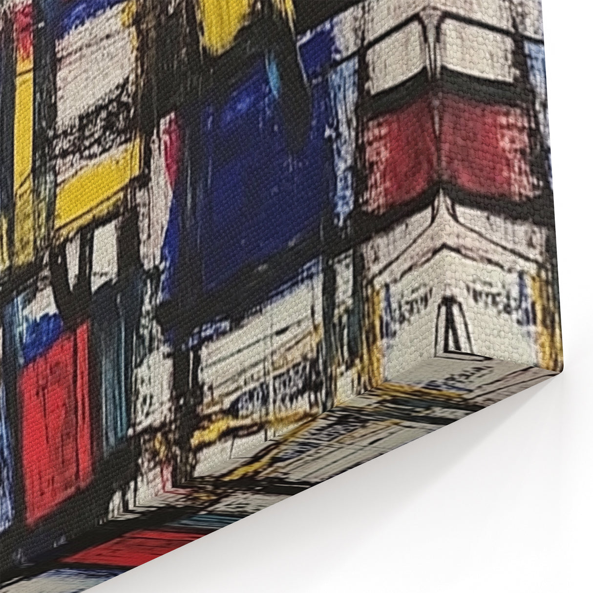 Geometric Abstract Expressionist Wall Art – Modern Canvas Print