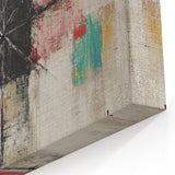 Geometric Abstract Expressionist Wall Art – Textured Modern Canvas