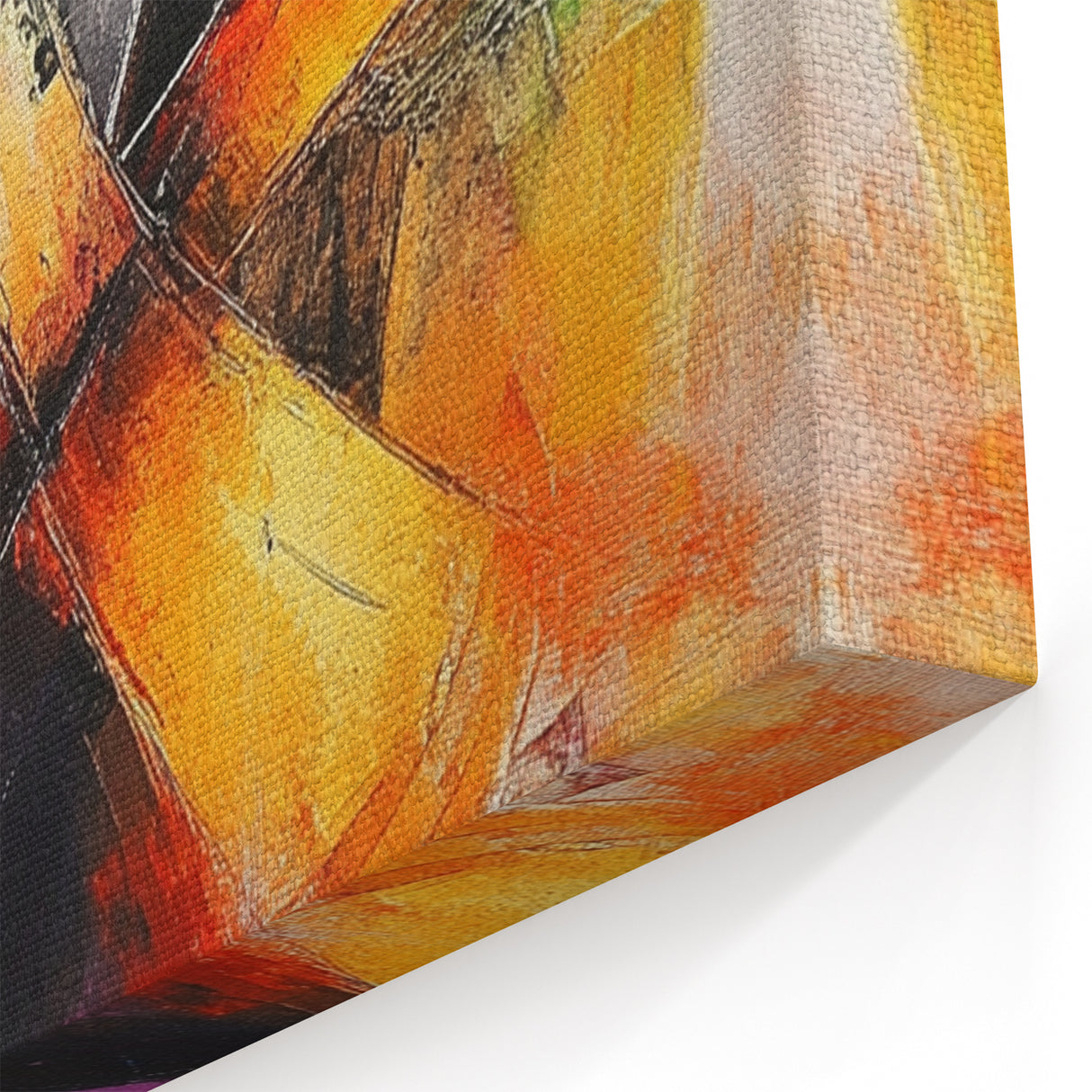 Vibrant Abstract Expressionist Wall Art – Multicolor Canvas Print