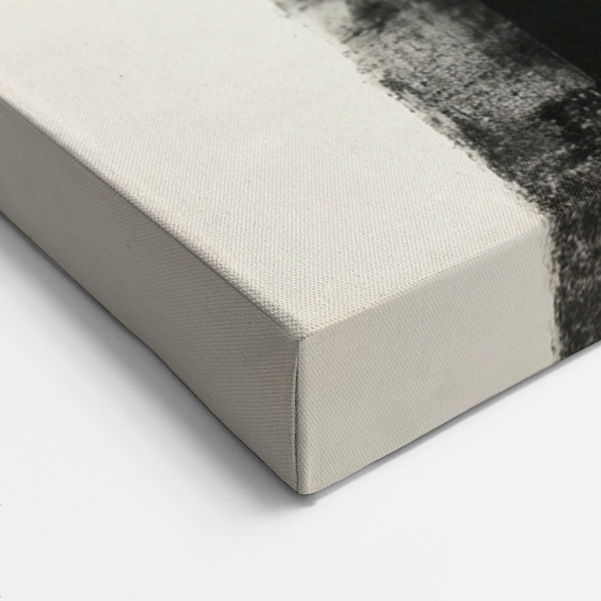 Minimalist Abstract Geometric Wall Art – Black & White Canvas Print