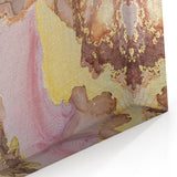 Sophisticated Abstract Art Design – Blush Pink & Gold Canvas