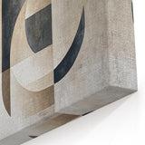 Modern Abstract Geometric Wall Art – Neutral Minimalist Canvas