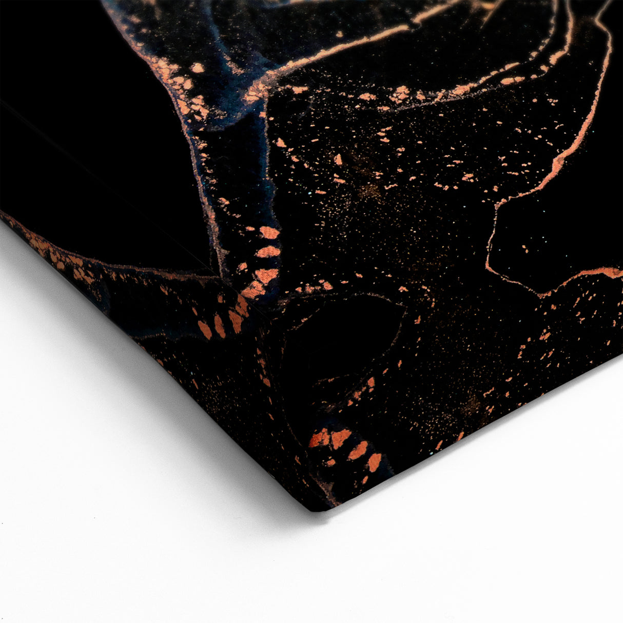 High-End Abstract Wall Decor – Black & Royal Blue Luxury Art