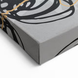 Luxury Abstract Wall Art Collection – Black, Gold & Gray Triptych
