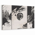 Large Black and White Abstract Wall Art - Modern Monochrome Canvas