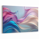 Elegant Abstract Art Design – Blue, Lilac & Pink Luxury Canvas