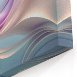 Elegant Abstract Art Design – Blue, Lilac & Pink Luxury Canvas