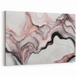 Luxury Abstract Wall Art – Black, White & Blush Pink Canvas