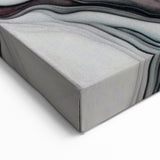 Luxury Abstract Wall Art – Black, White & Blush Pink Canvas